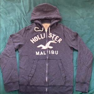 Hollister Applique Logo Full-Zip Hoodie